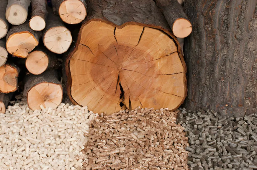 diffrent woods pellets